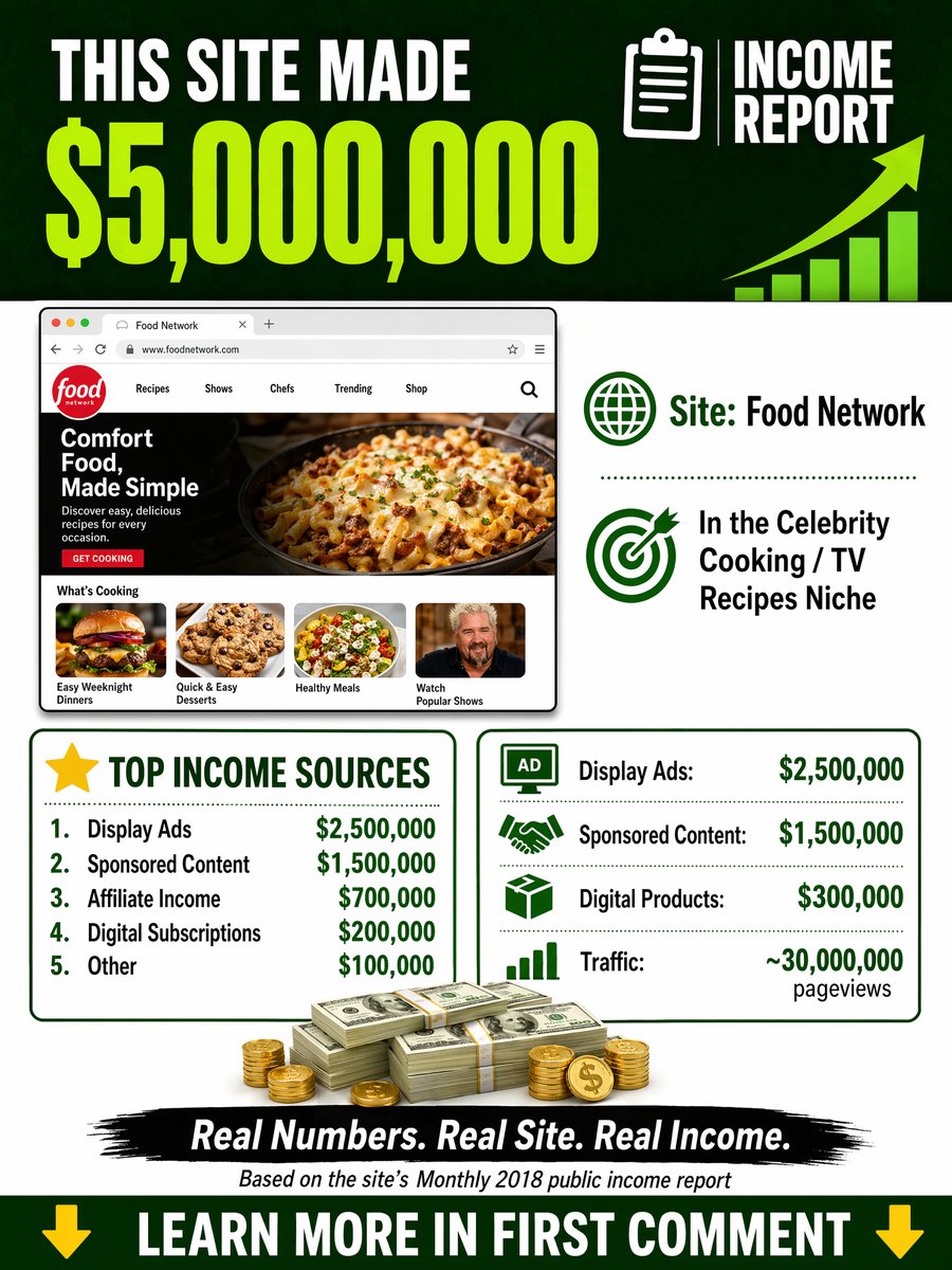 Allrecipes Income Report