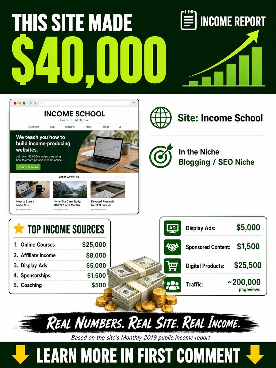 Niche Pursuits Niche Sites and Amazon FBA Income Report